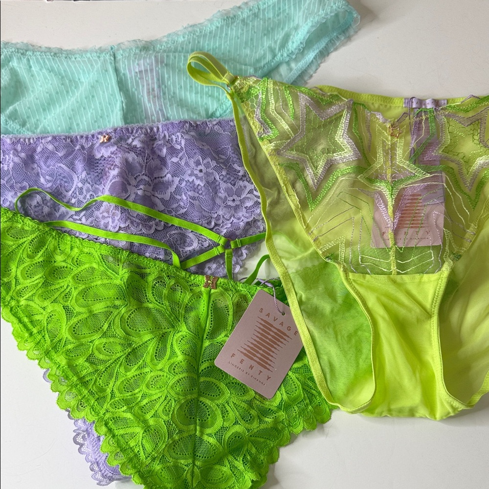 Savage X Fenty Assortment of Panties 4 Pairs Size 2X